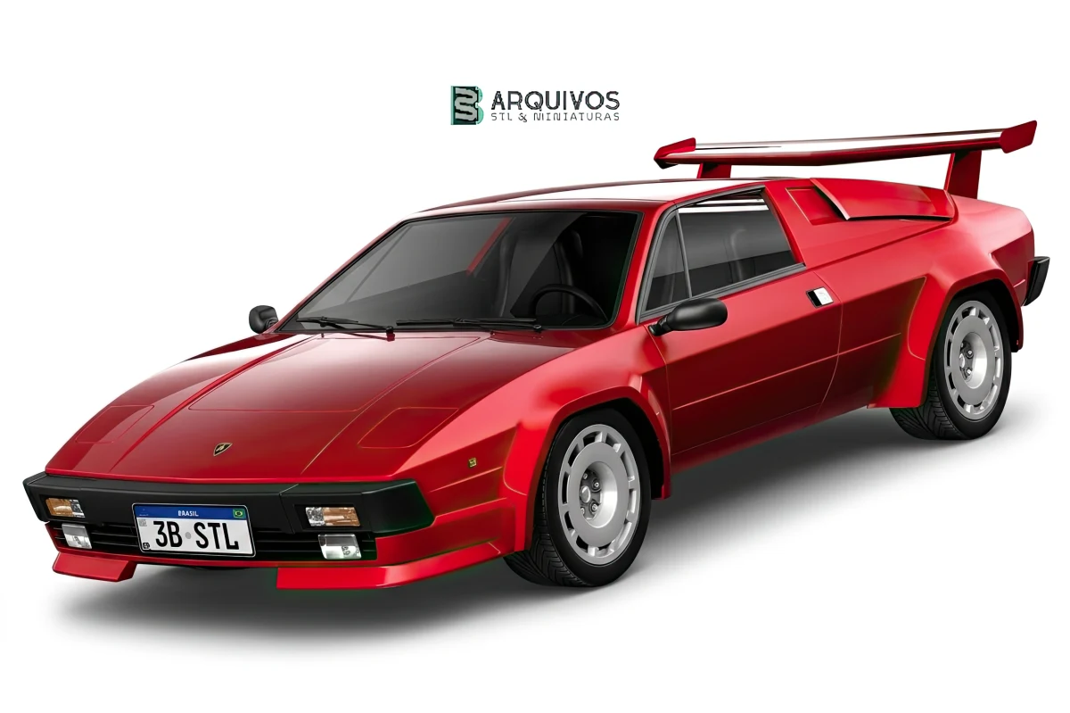 Modelo 3D STL - Lamborghini Jalpa 1981